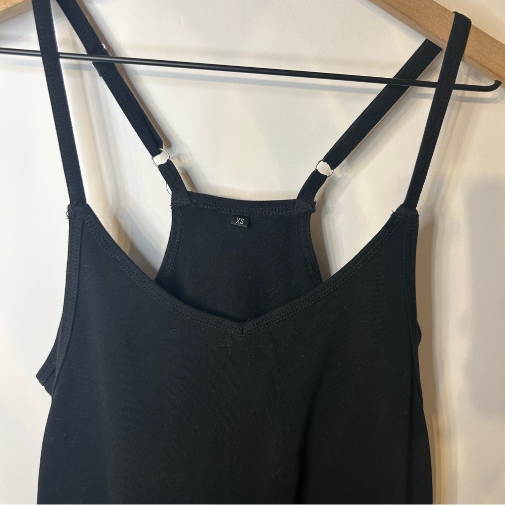 Caracilia Black Sleeveless Athletic Mini Dress with Romper, Size XS - Picture 7 of 12